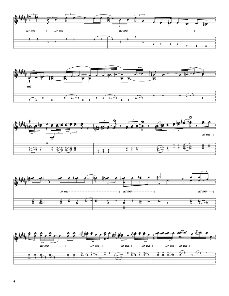 The Calling The Calling Electric Guitar scores gallery preview page 4
