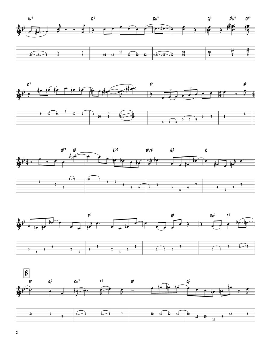 What Do You Want? Electric Guitar scores gallery preview page 2