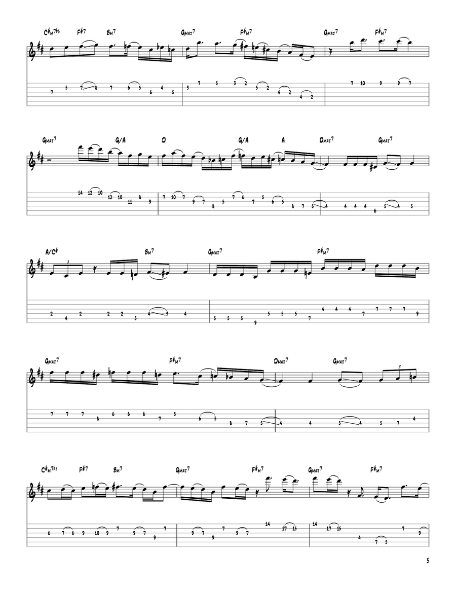 James James Electric Guitar scores gallery preview page 5