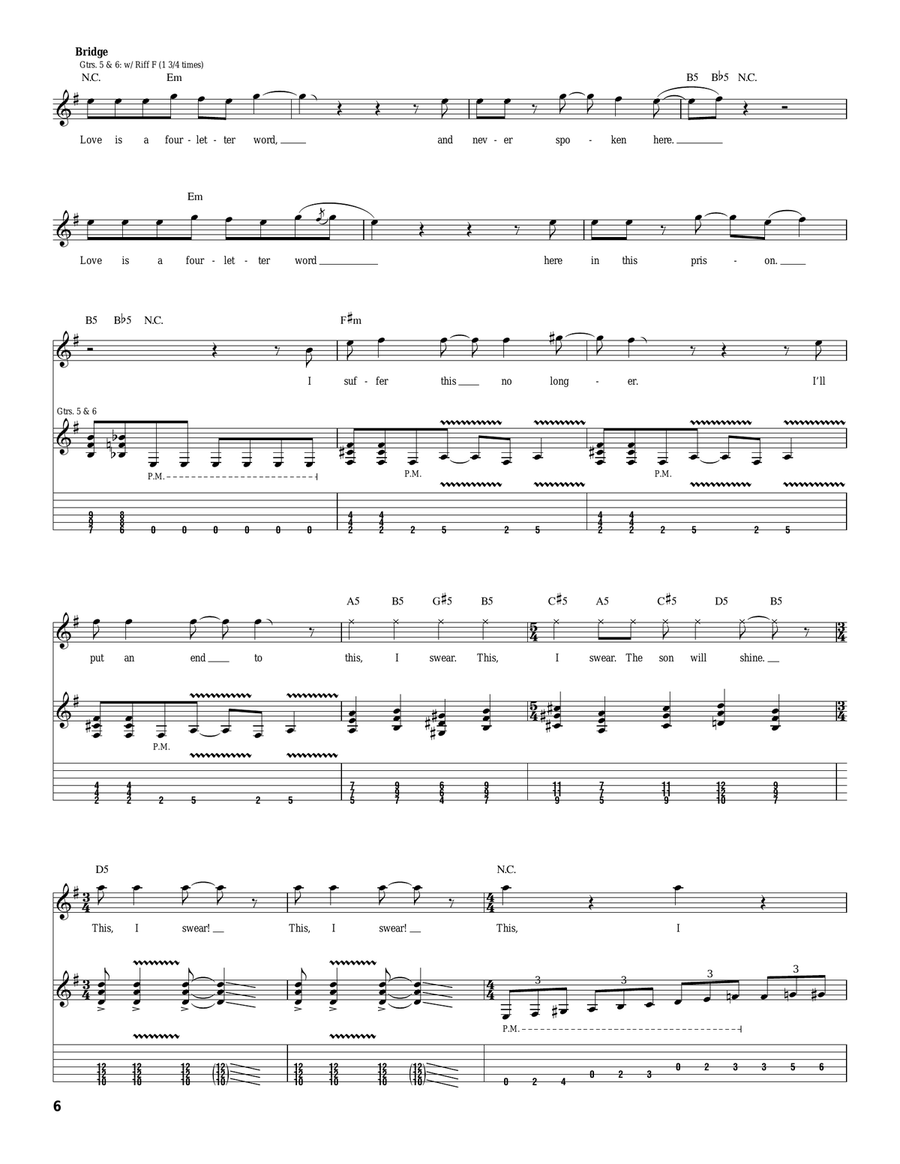 The Day That Never Comes The Day That Never Comes Acoustic Guitar scores gallery preview page 6