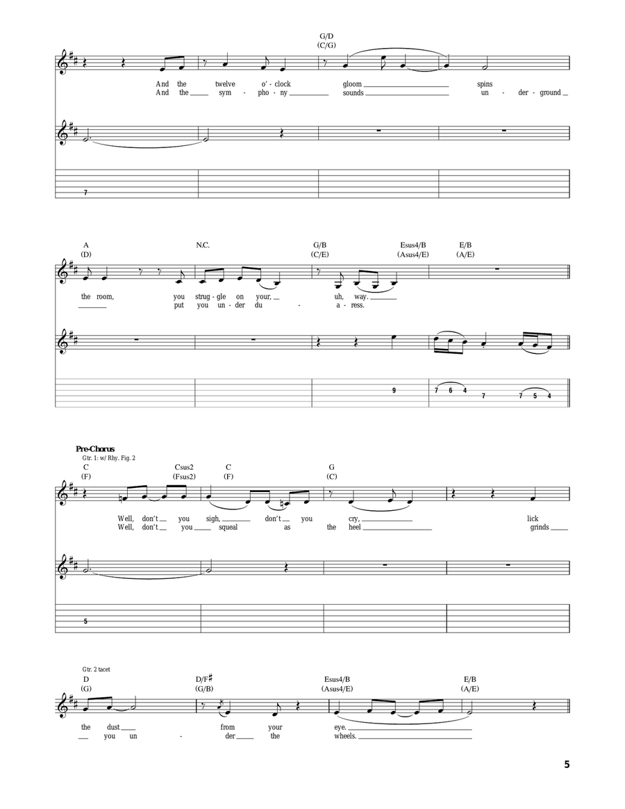 Life Is A Long Song Life Is A Long Song Acoustic Guitar scores gallery preview page 5