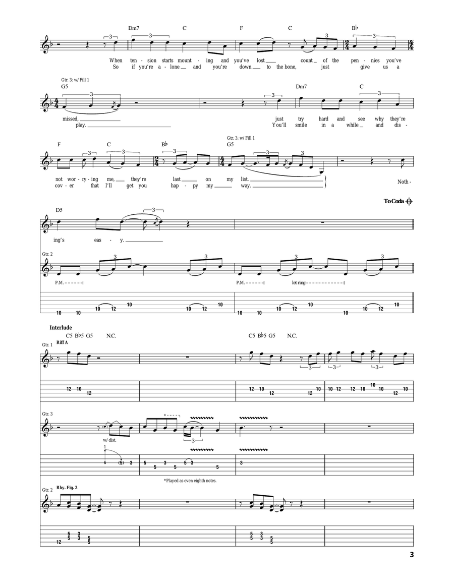 Nothing Is Easy Nothing Is Easy Acoustic Guitar scores gallery preview page 3