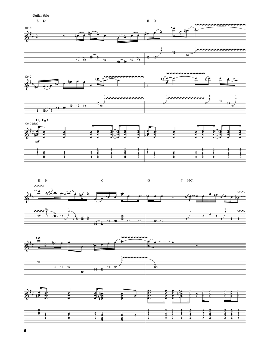 To Cry You A Song To Cry You A Song Acoustic Guitar scores gallery preview page 6