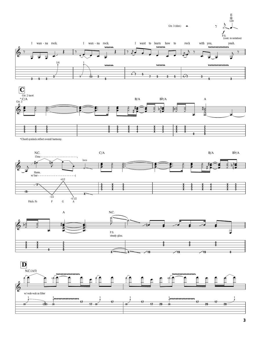 I Just Wanna Rock I Just Wanna Rock Acoustic Guitar scores gallery preview page 3