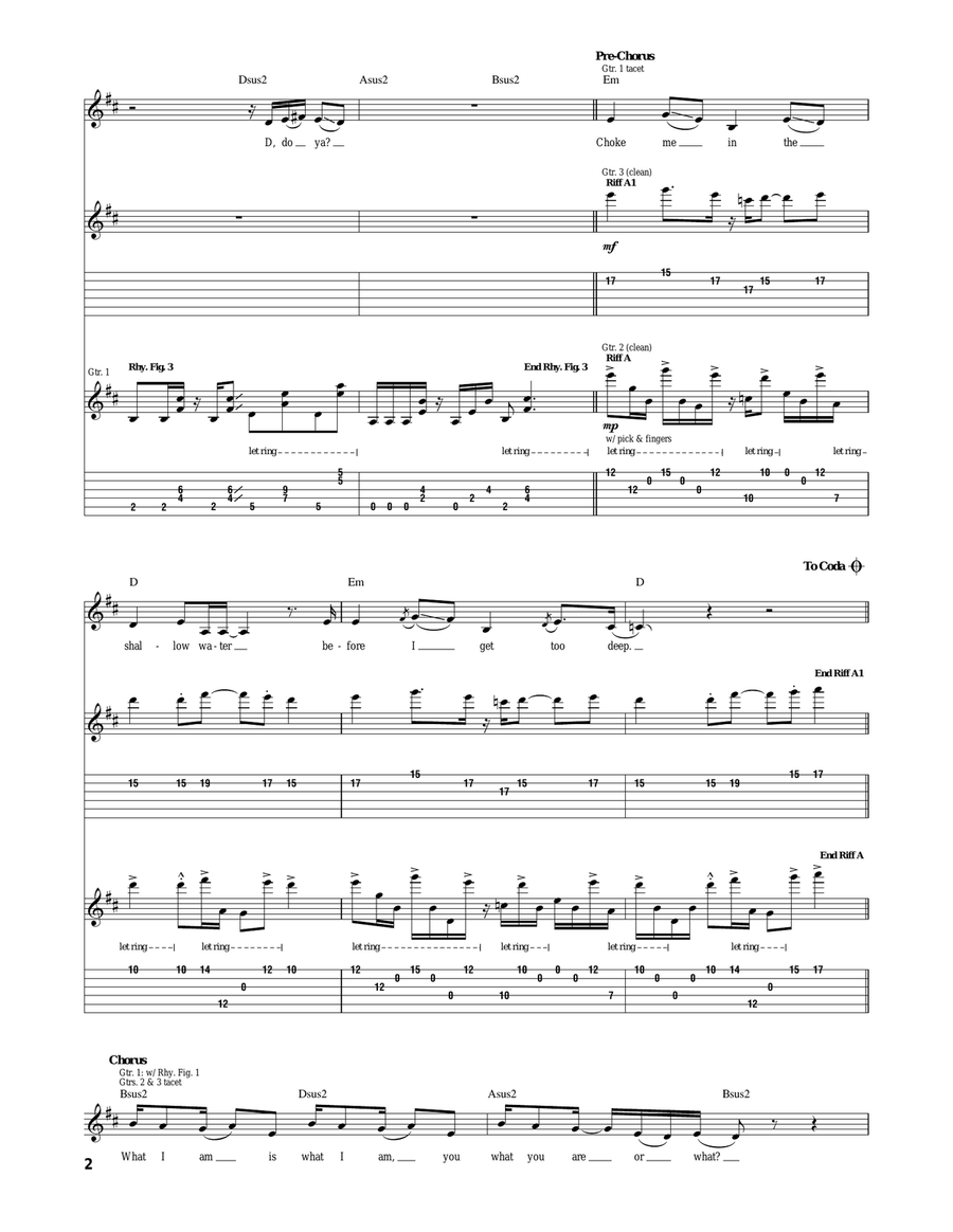 What I Am What I Am Acoustic Guitar scores gallery preview page 2