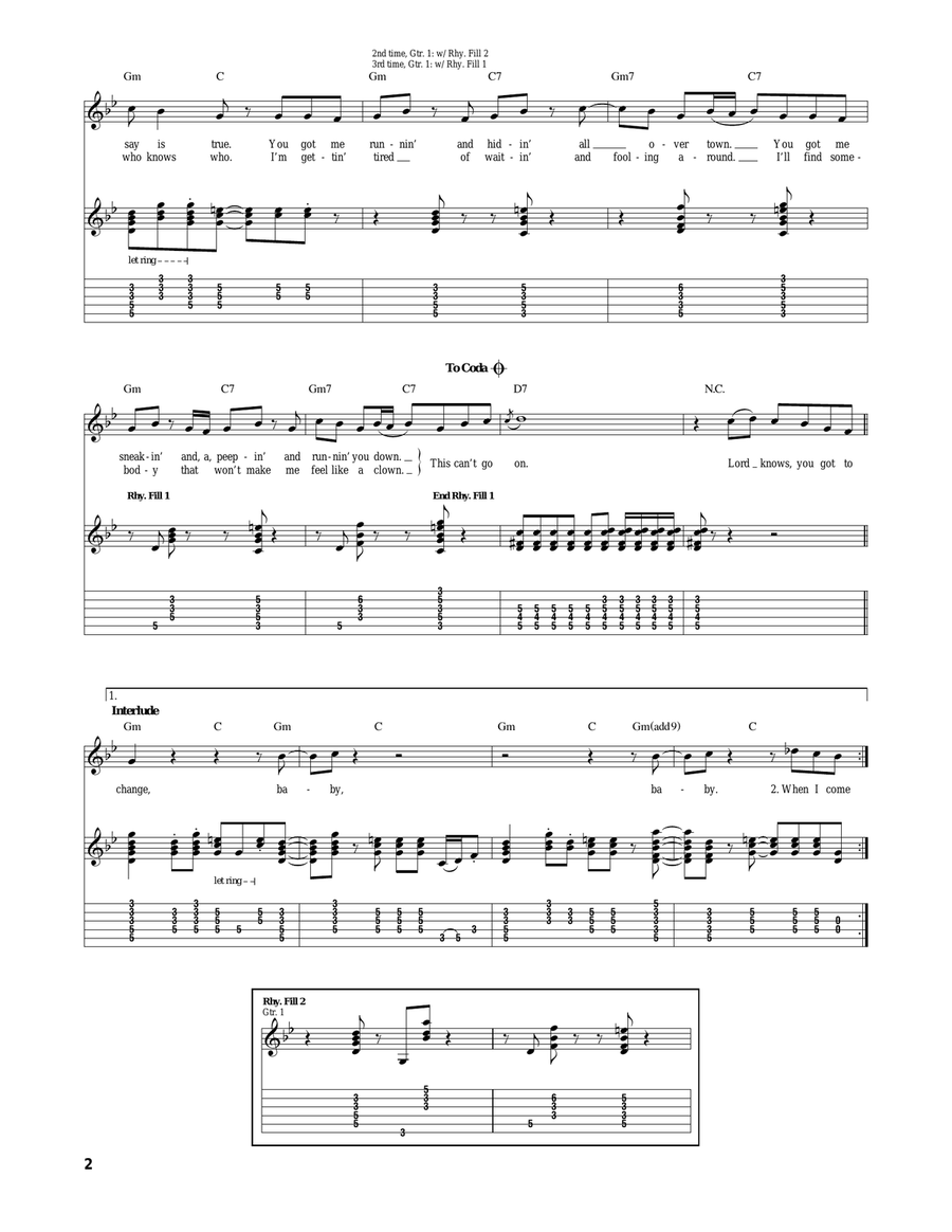 Evil Ways Evil Ways Acoustic Guitar scores gallery preview page 2