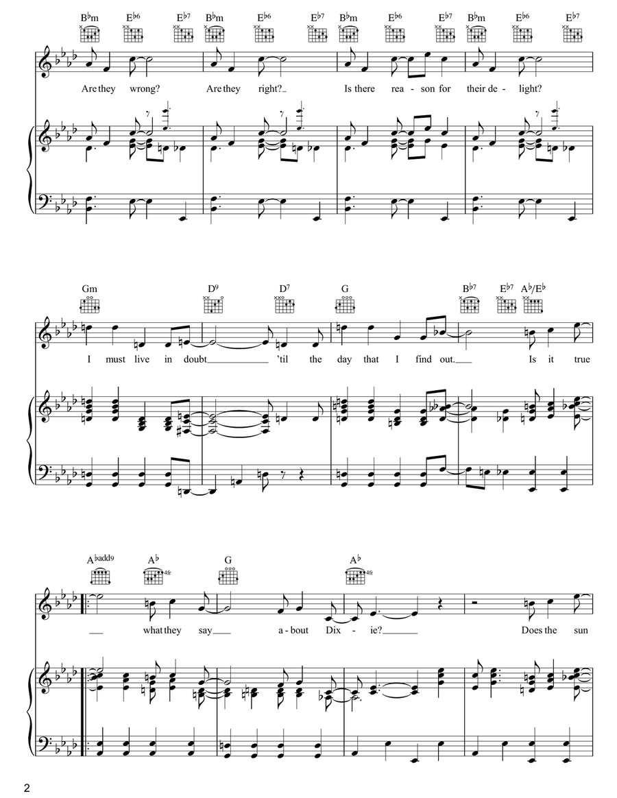 Is It True What They Say About Dixie? Guitar scores gallery preview page 2