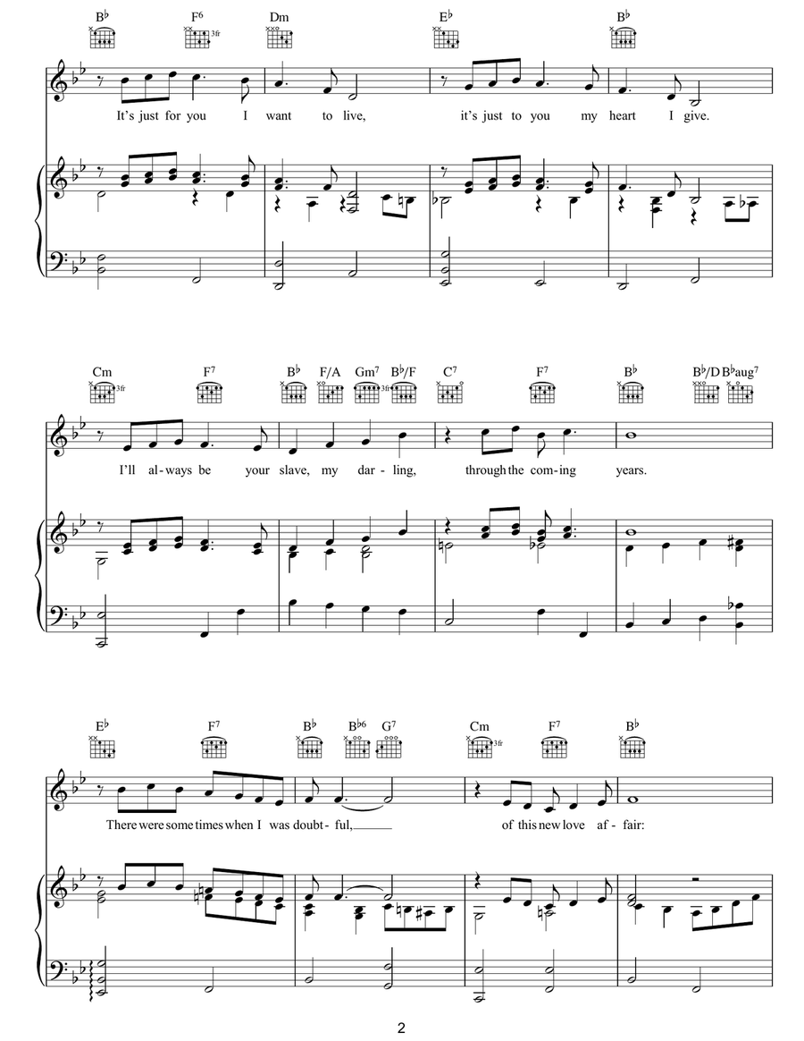 My Heart Belongs To Only You Guitar scores gallery preview page 2