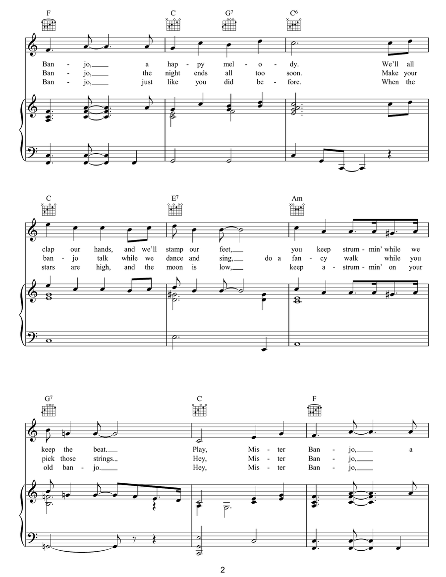 Hey, Mr. Banjo Hey, Mr. Banjo Guitar scores gallery preview page 2