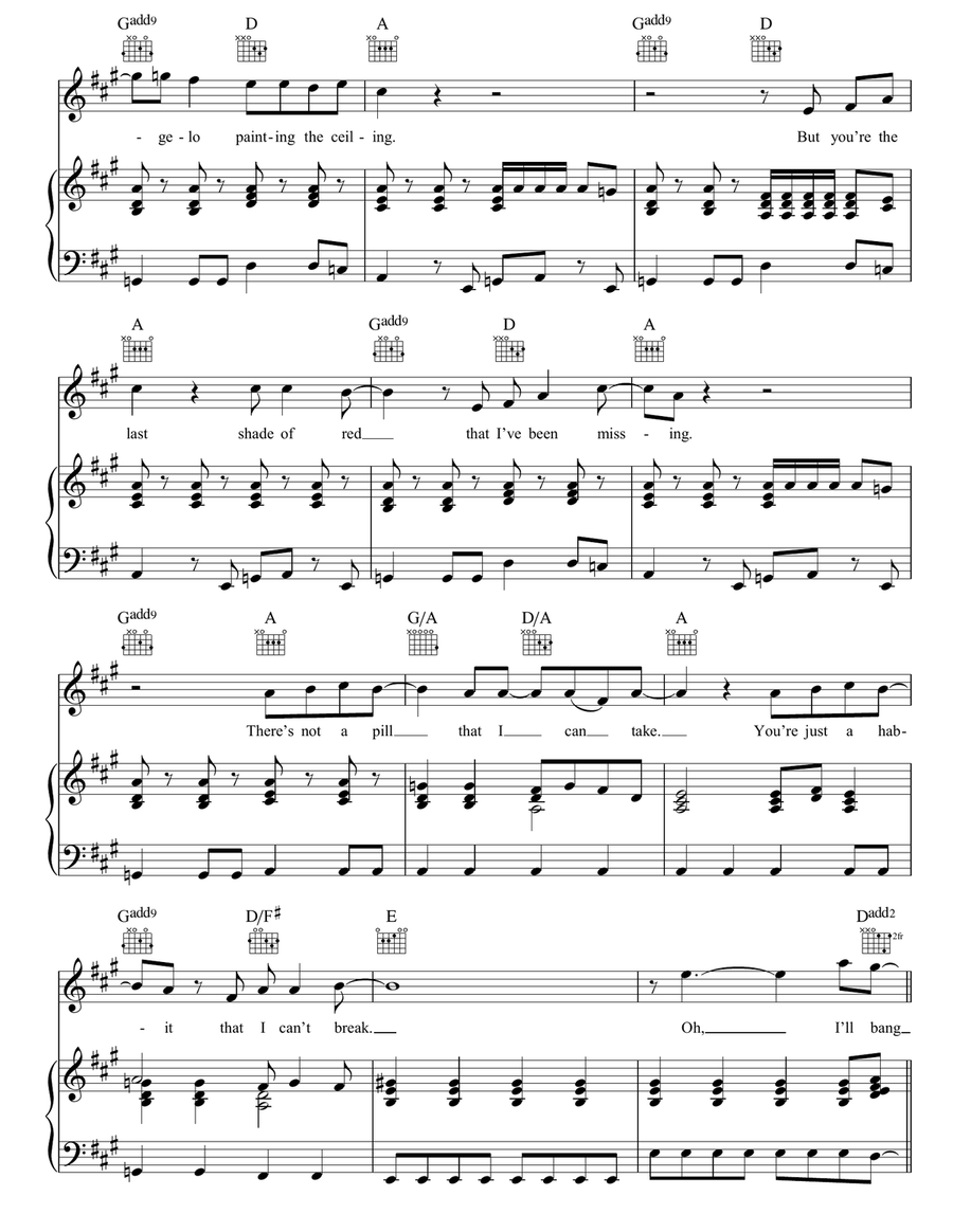 Bang On The Piano Bang On The Piano Piano, Vocal, Guitar scores gallery preview page 2