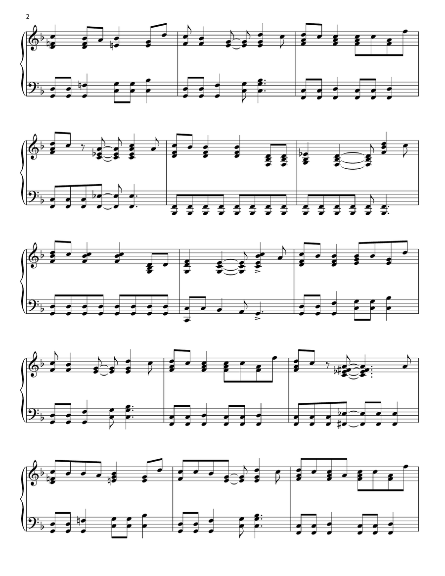 Little Saint Nick Little Saint Nick Piano Solo scores gallery preview page 2