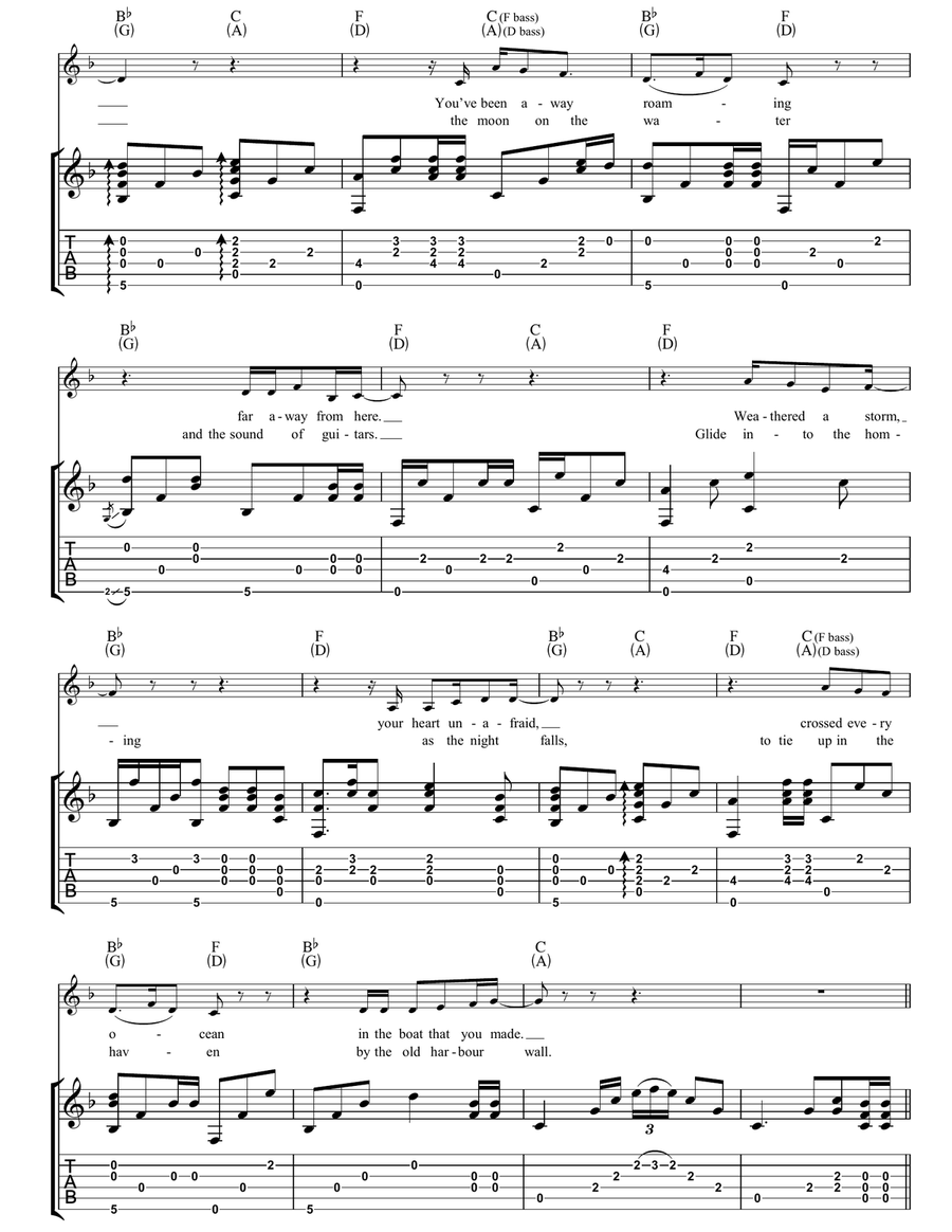 In The Sky In The Sky Guitar Tablature scores gallery preview page 2