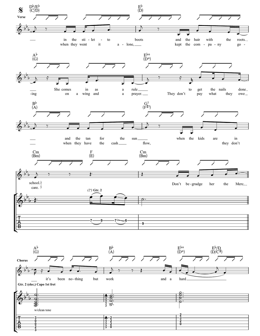 The Scaffolder's Wife The Scaffolder's Wife Guitar Tablature scores gallery preview page 2