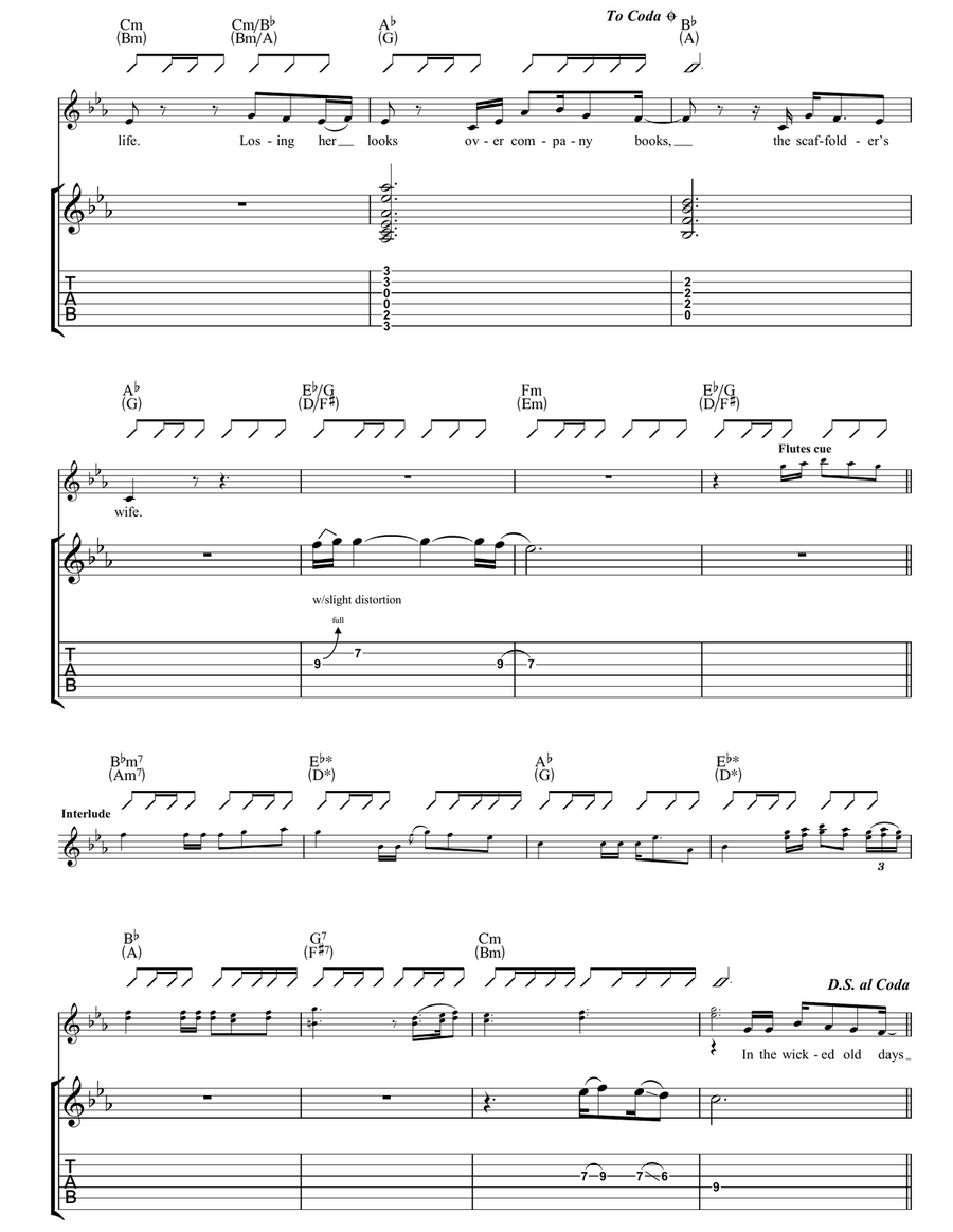 The Scaffolder's Wife The Scaffolder's Wife Guitar Tablature scores gallery preview page 3