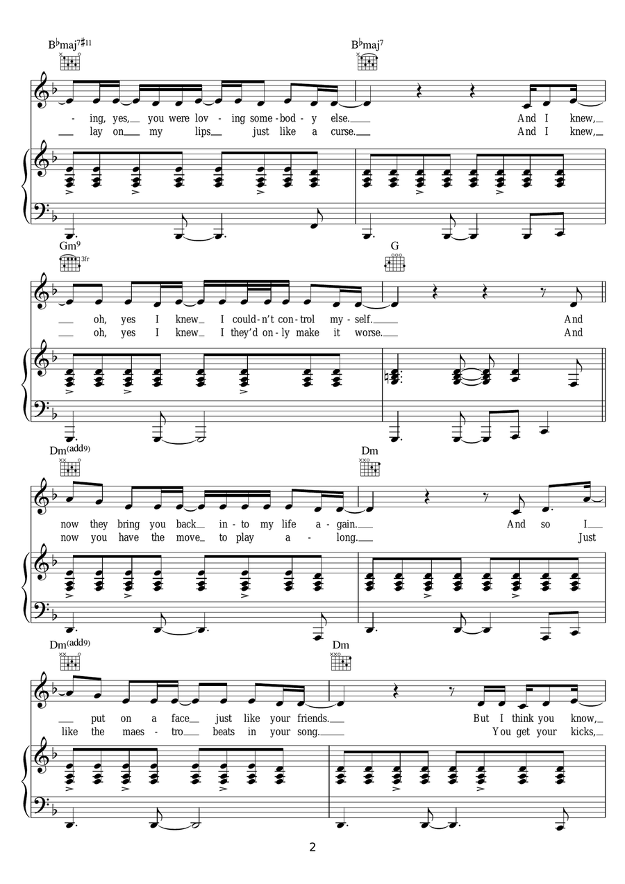 Stepping Stone Stepping Stone Piano, Vocal, Guitar scores gallery preview page 2