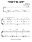 Three Times A Lady (arr. Phillip Keveren)