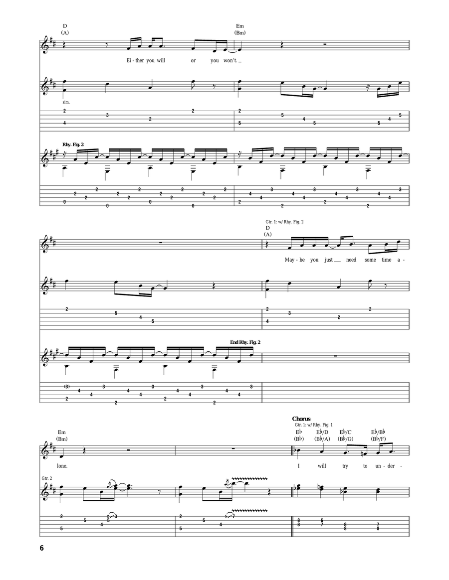 Either Way Either Way Acoustic Guitar scores gallery preview page 6
