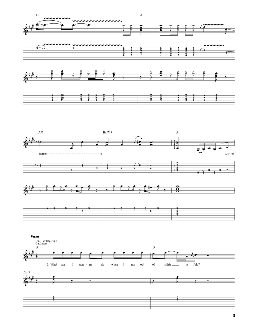 Hate It Here Hate It Here Acoustic Guitar scores gallery preview page 3