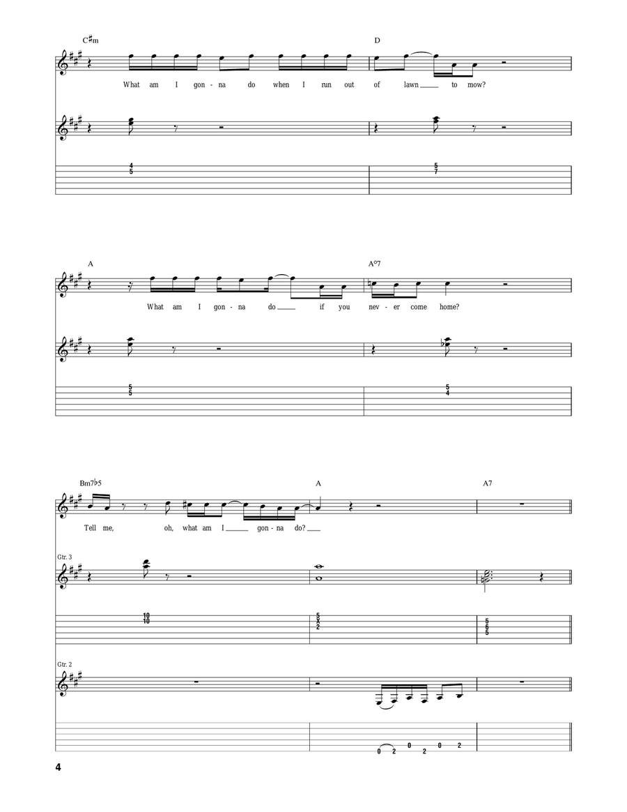 Hate It Here Hate It Here Acoustic Guitar scores gallery preview page 4