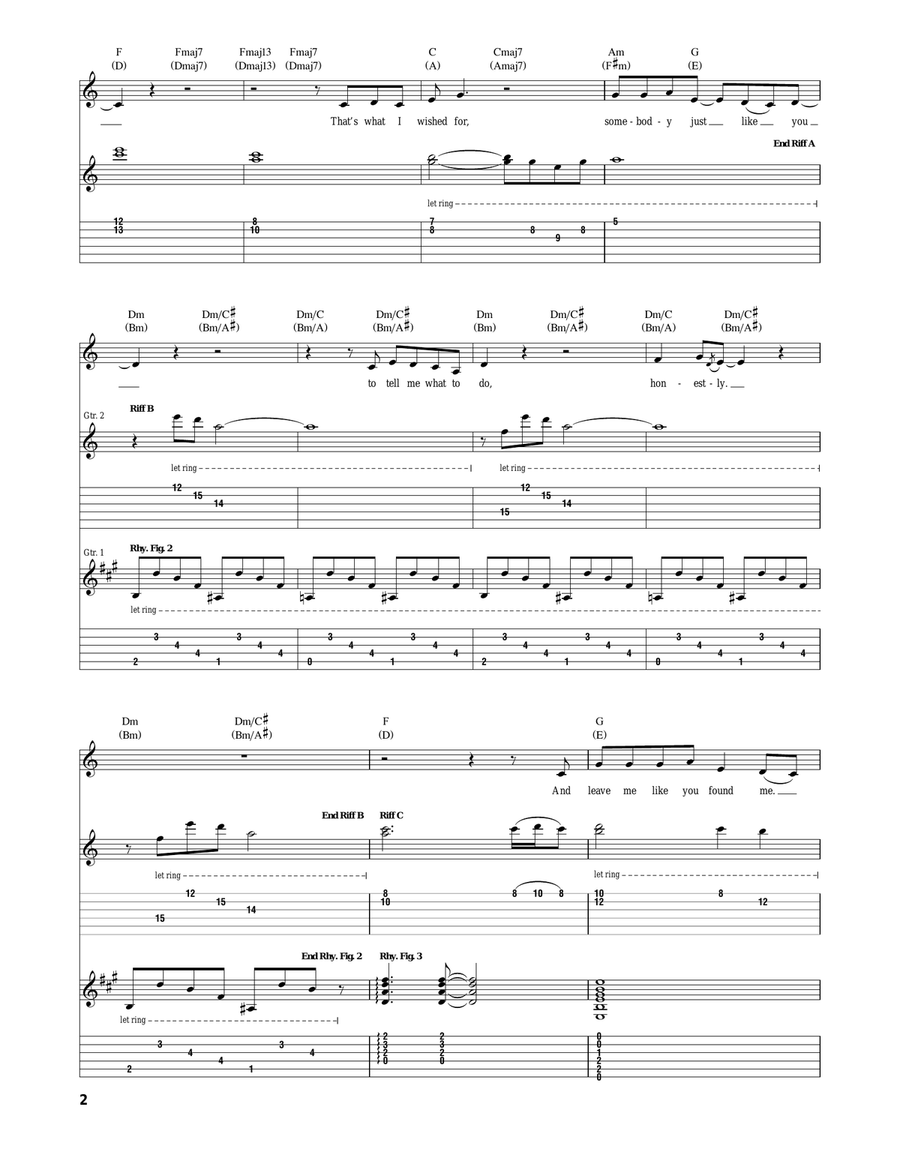 Leave Me (Like You Found Me) Acoustic Guitar scores gallery preview page 2