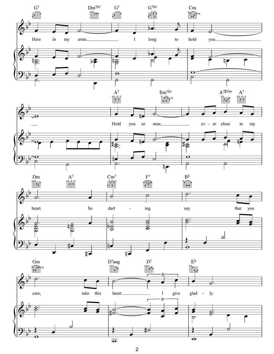 Here In My Heart Here In My Heart Piano, Vocal, Guitar scores gallery preview page 2