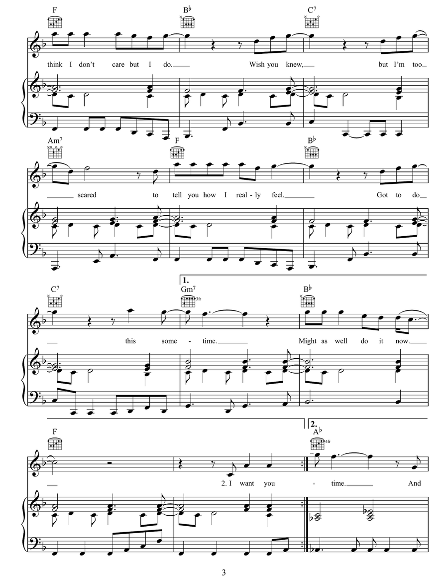 You Think I Don't Care You Think I Don't Care Acoustic Guitar scores gallery preview page 3