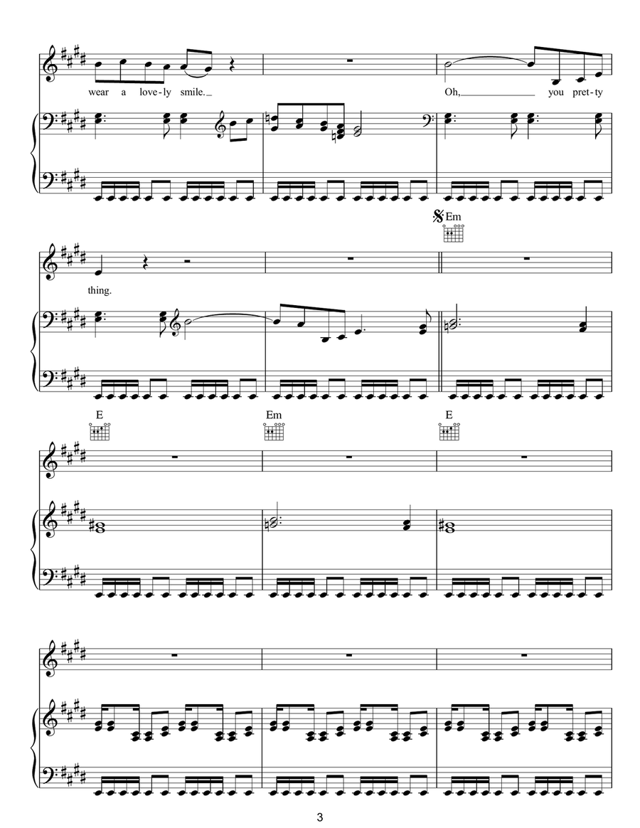 Pretty Thing Pretty Thing Piano, Vocal, Guitar scores gallery preview page 3