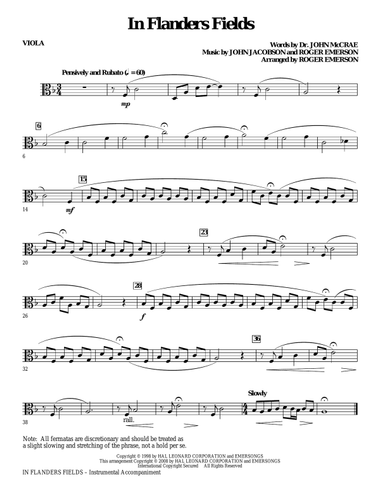 In Flanders Fields - Viola
