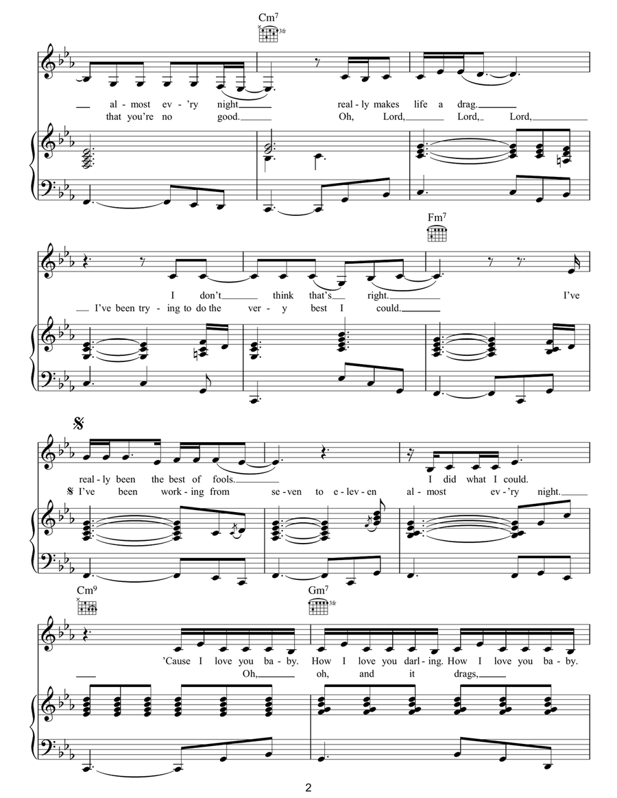 Since I've Been Loving You Acoustic Guitar scores gallery preview page 2