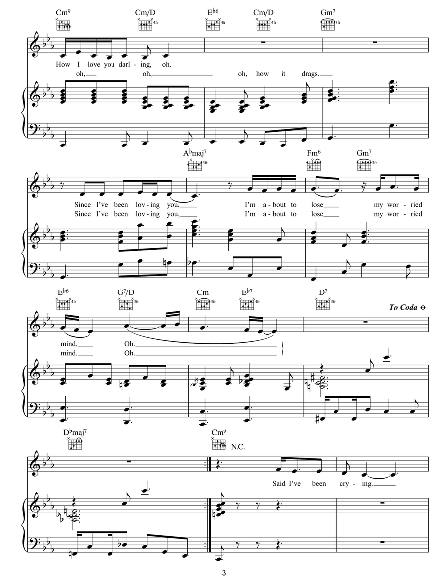 Since I've Been Loving You Acoustic Guitar scores gallery preview page 3