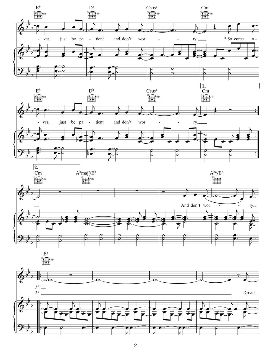 Death And All His Friends Piano, Vocal, Guitar scores gallery preview page 2