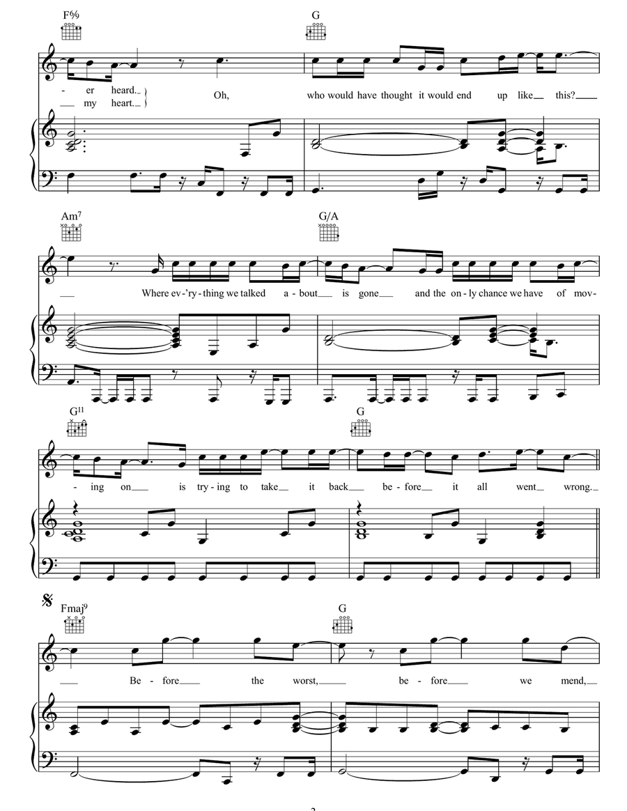 Before The Worst Acoustic Guitar scores gallery preview page 3
