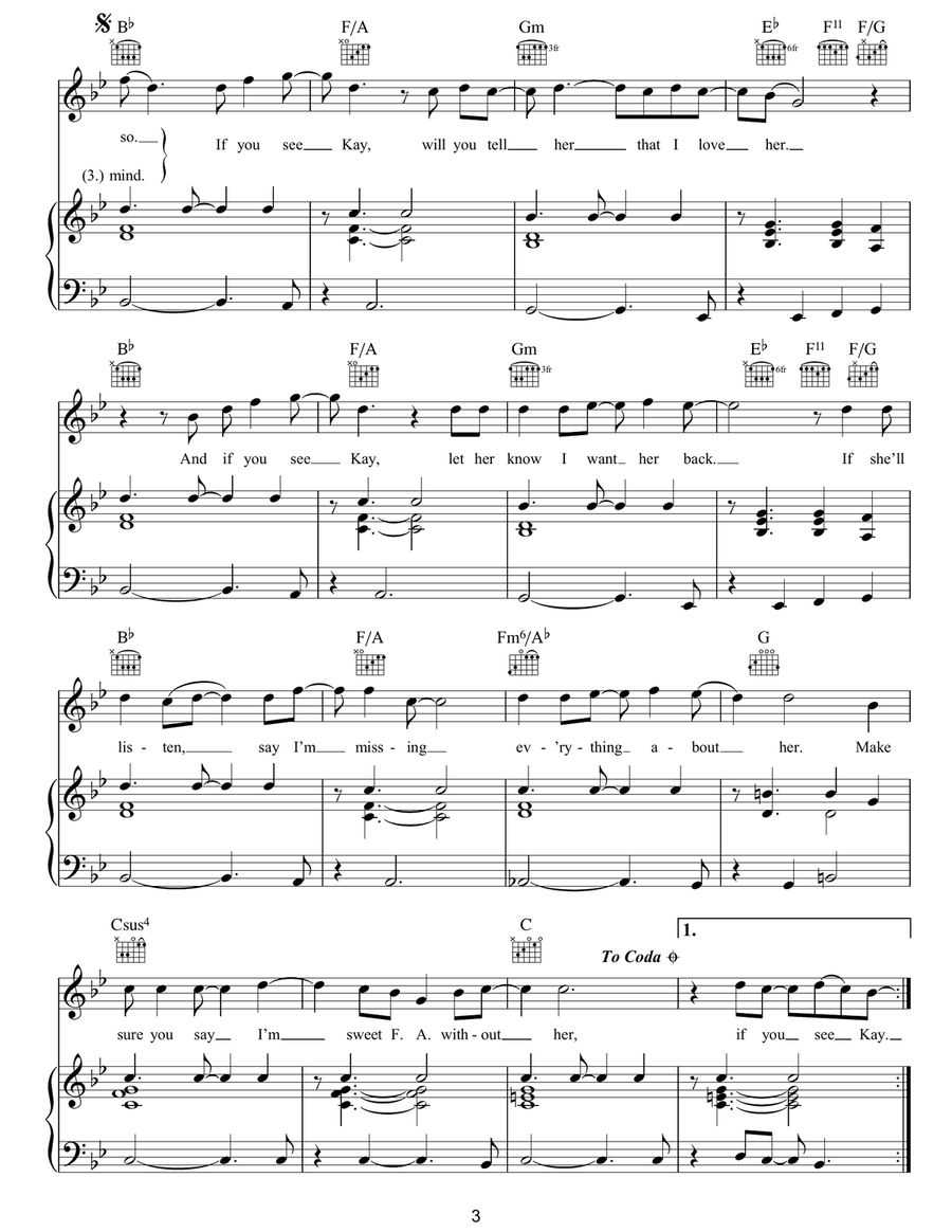 If You See Kay Acoustic Guitar scores gallery preview page 3