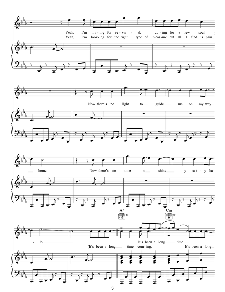 Rusty Halo Rusty Halo Piano, Vocal, Guitar scores gallery preview page 3