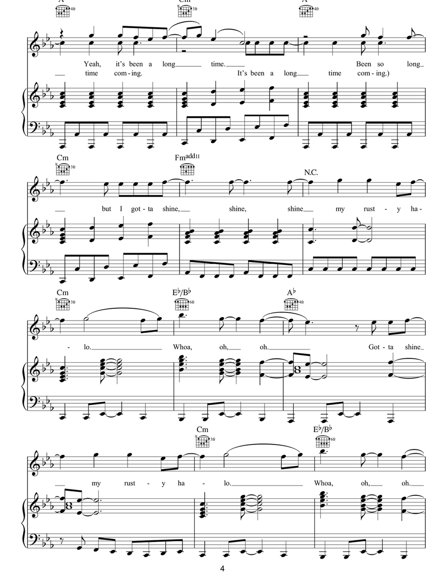 Rusty Halo Rusty Halo Piano, Vocal, Guitar scores gallery preview page 4