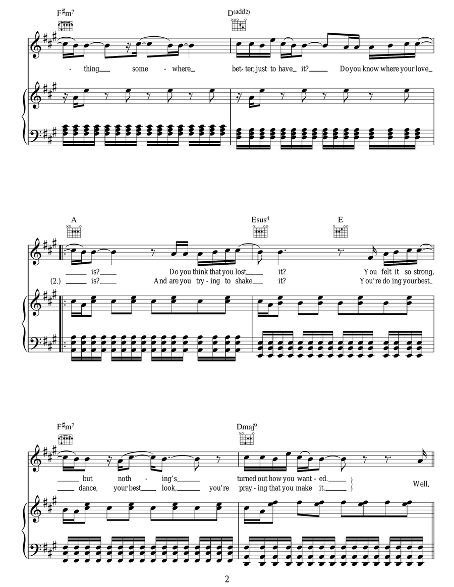 Say (All I Need) Say (All I Need) Acoustic Guitar scores gallery preview page 2