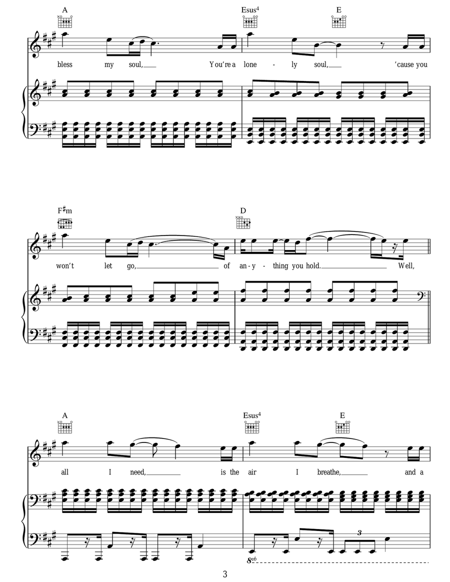 Say (All I Need) Say (All I Need) Acoustic Guitar scores gallery preview page 3