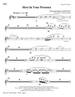 Here In Your Presence - Flute