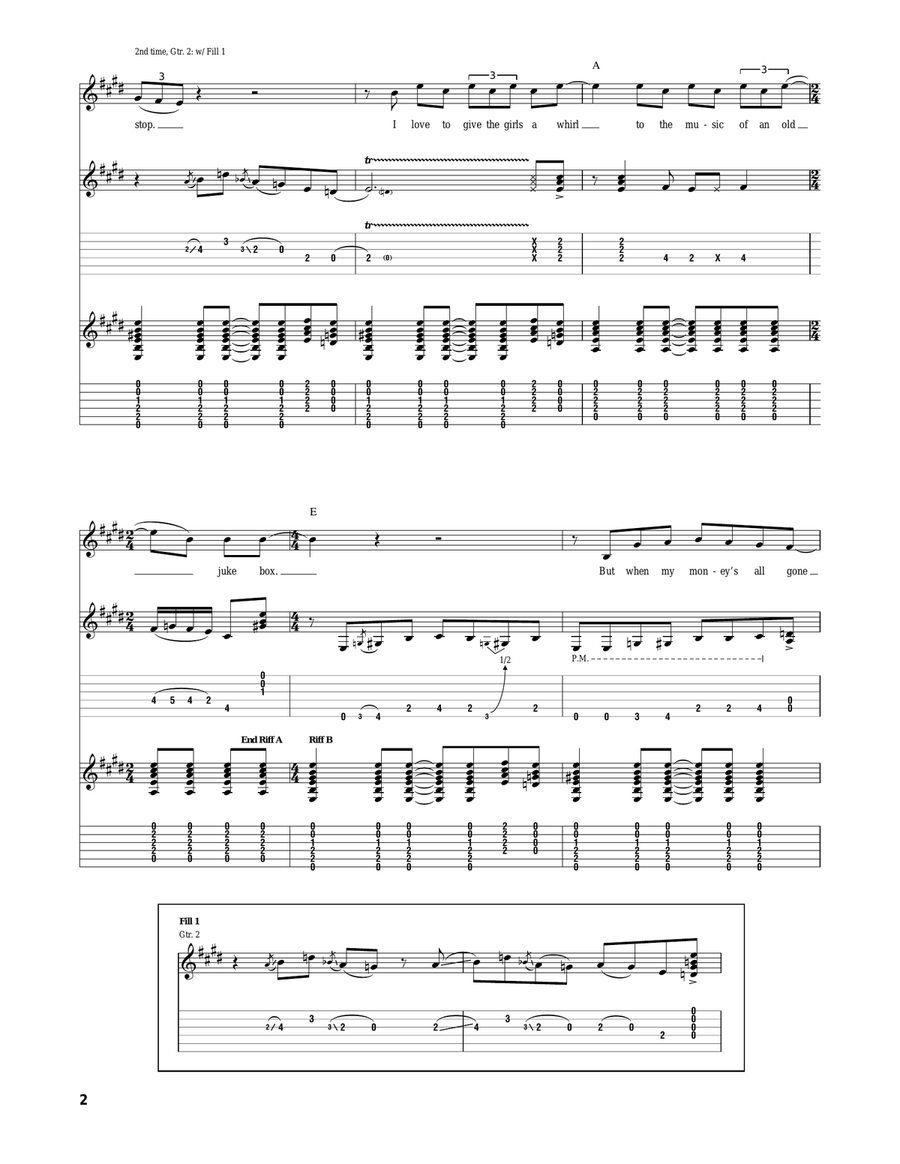 Honky Tonk Man Honky Tonk Man Acoustic Guitar scores gallery preview page 2