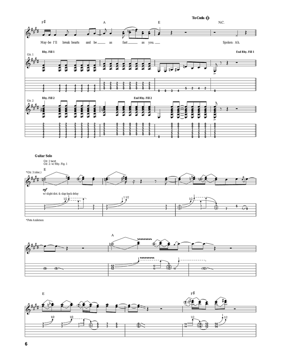 Fast As You Fast As You Acoustic Guitar scores gallery preview page 6