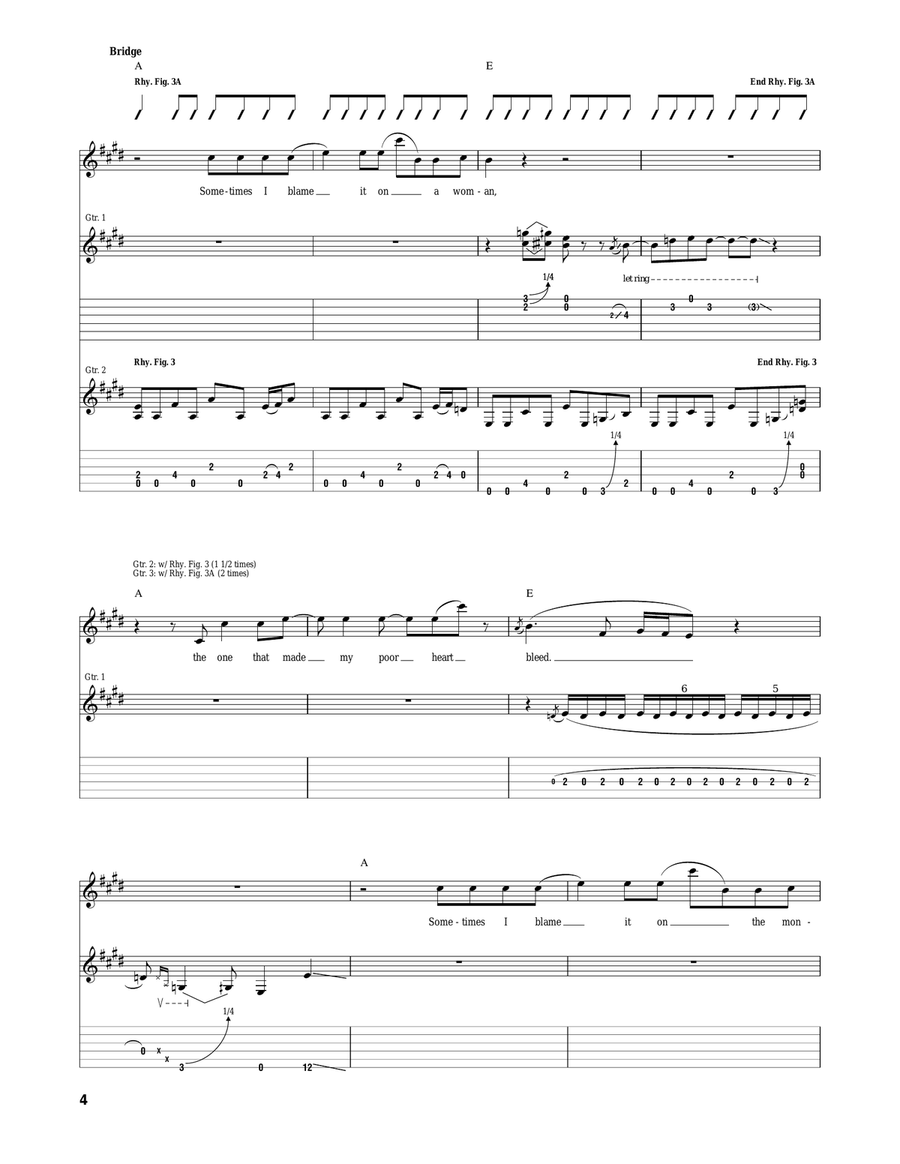 Long White Cadillac Long White Cadillac Acoustic Guitar scores gallery preview page 4