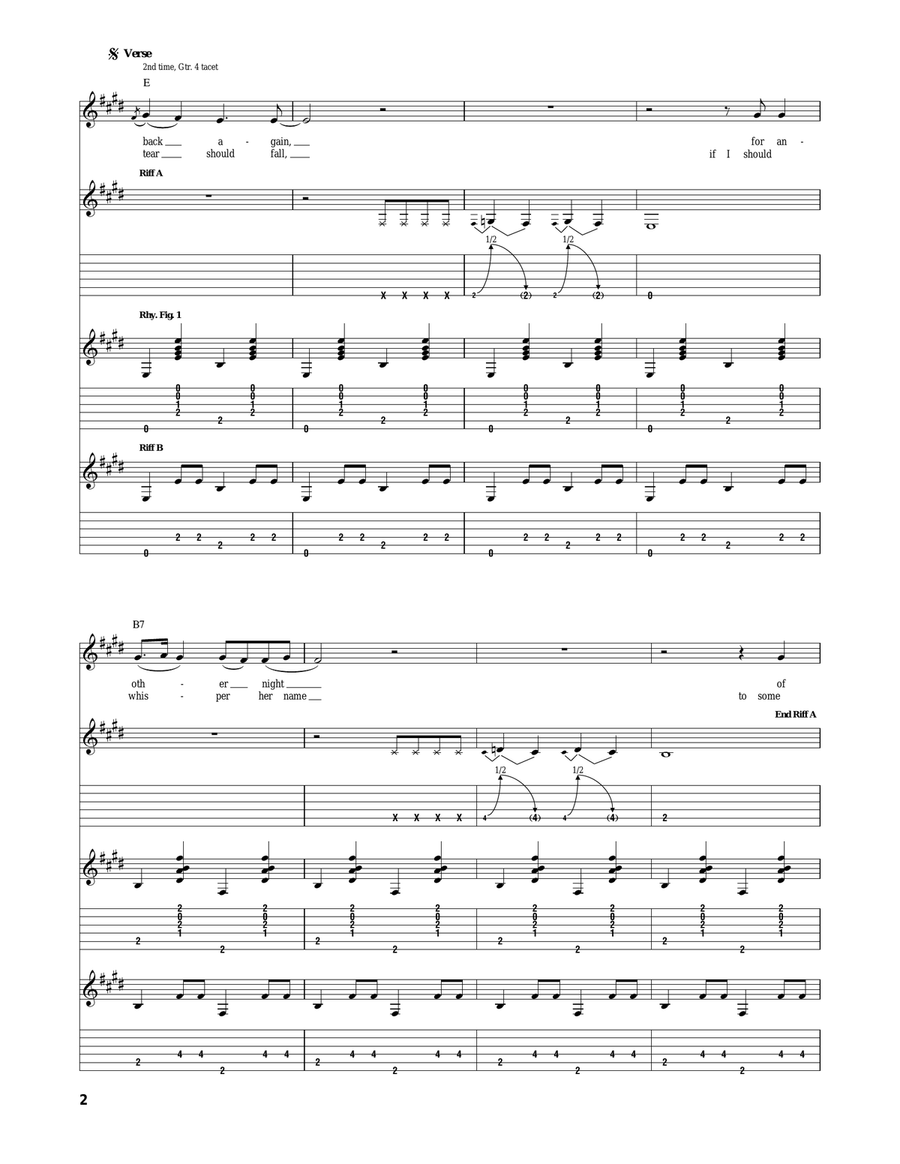 Turn It On, Turn It Up, Turn Me Loose Acoustic Guitar scores gallery preview page 2