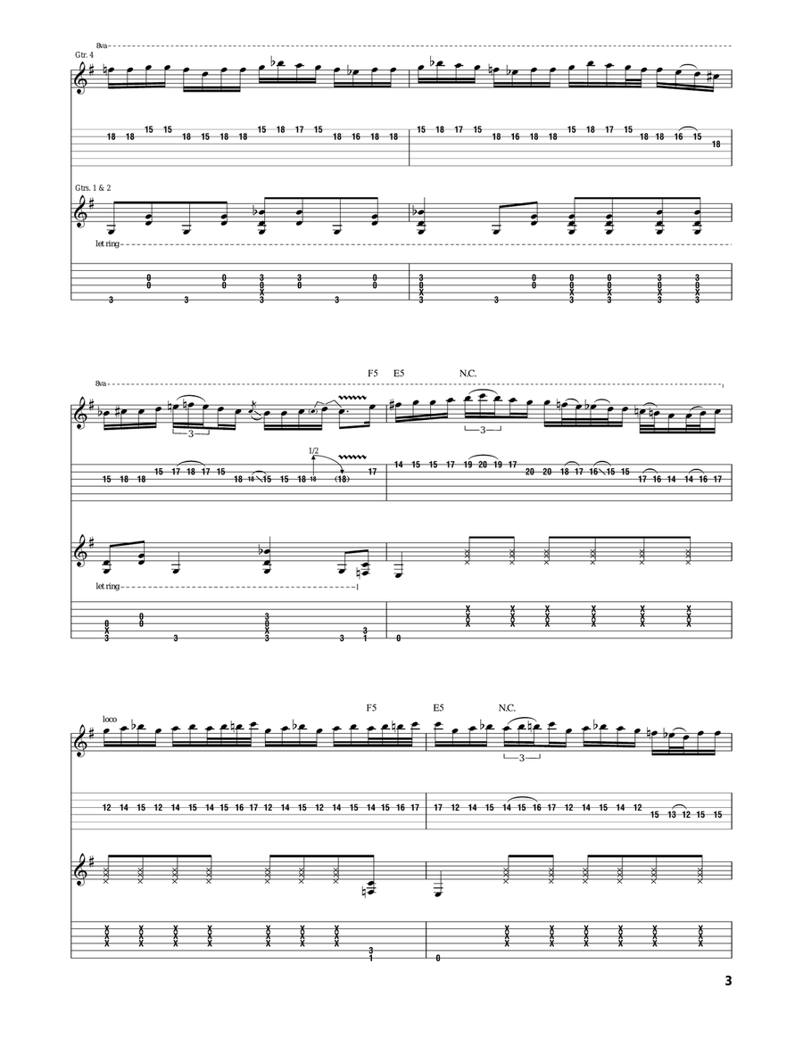 Sounds Of Impalement Sounds Of Impalement Acoustic Guitar scores gallery preview page 3
