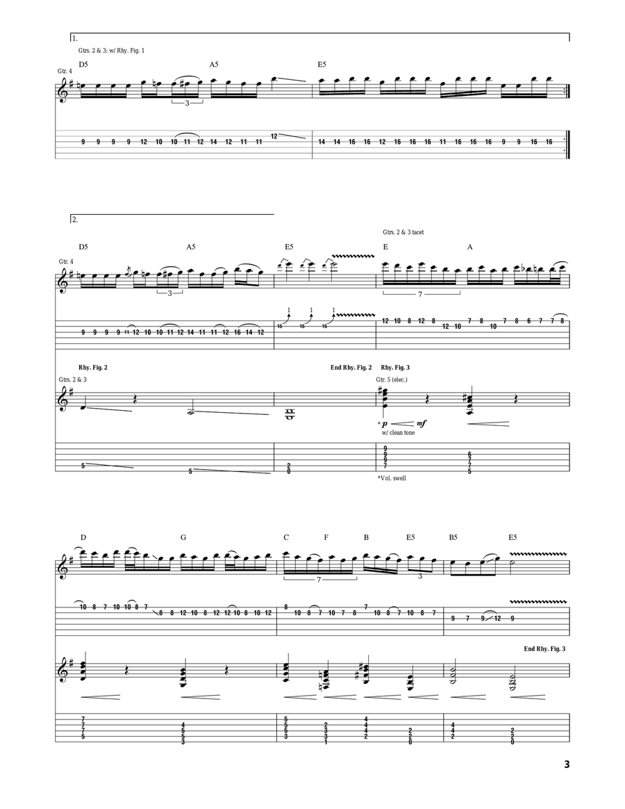 Scavenger's Daughter Scavenger's Daughter Acoustic Guitar scores gallery preview page 3