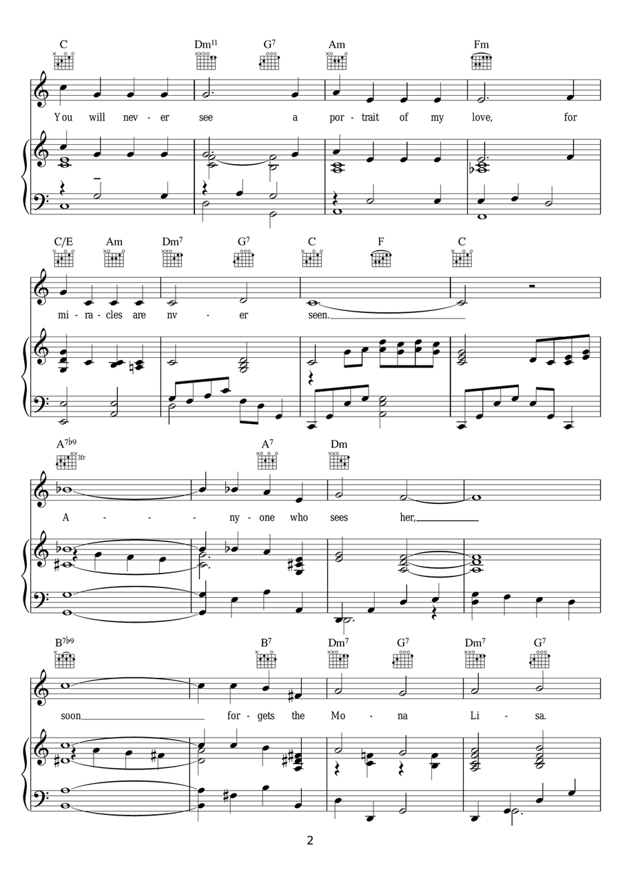 Portrait Of My Love Portrait Of My Love Guitar scores gallery preview page 2
