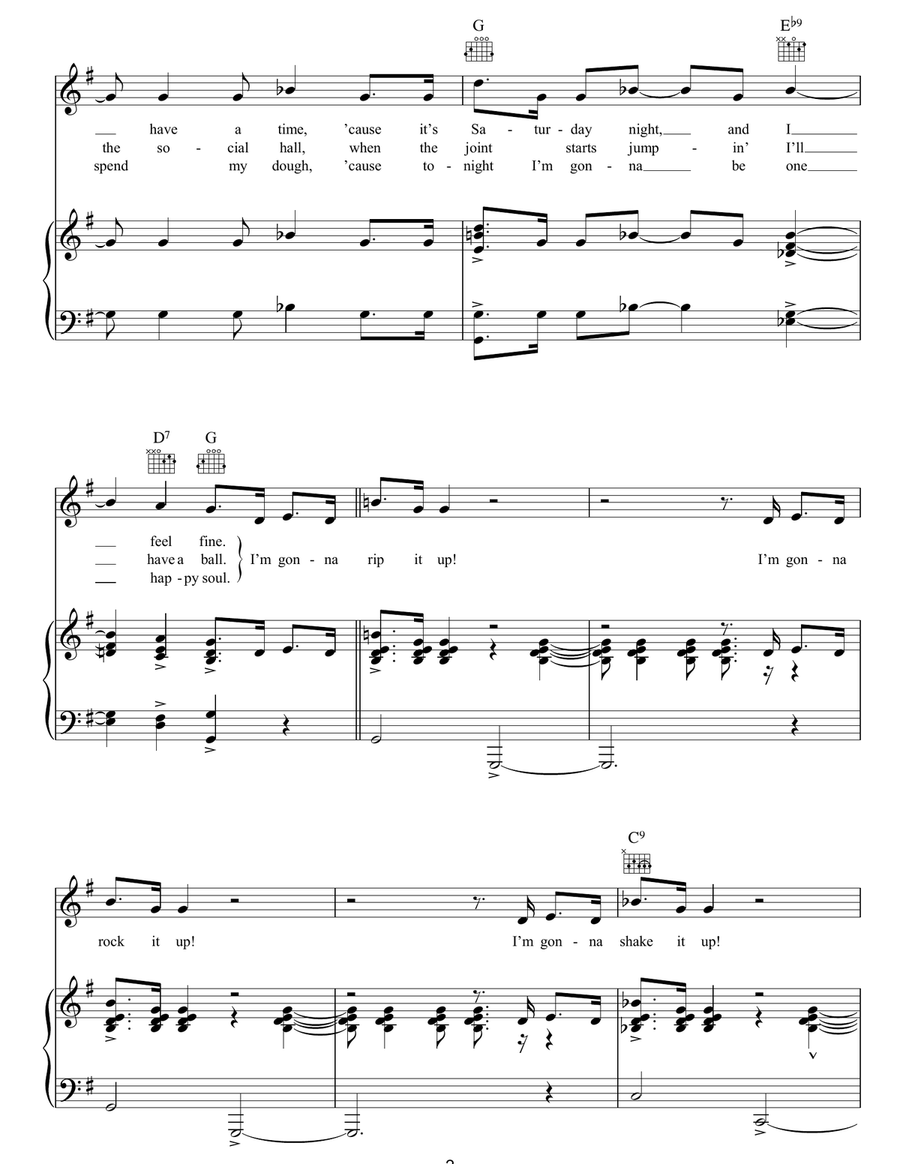Rip It Up Rip It Up Piano, Vocal, Guitar scores gallery preview page 2