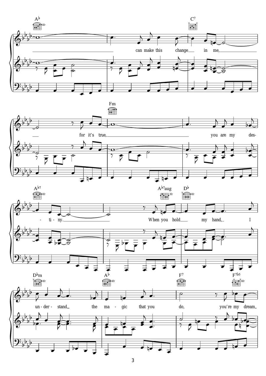 Only You (And You Alone) Only You (And You Alone) Guitar scores gallery preview page 3