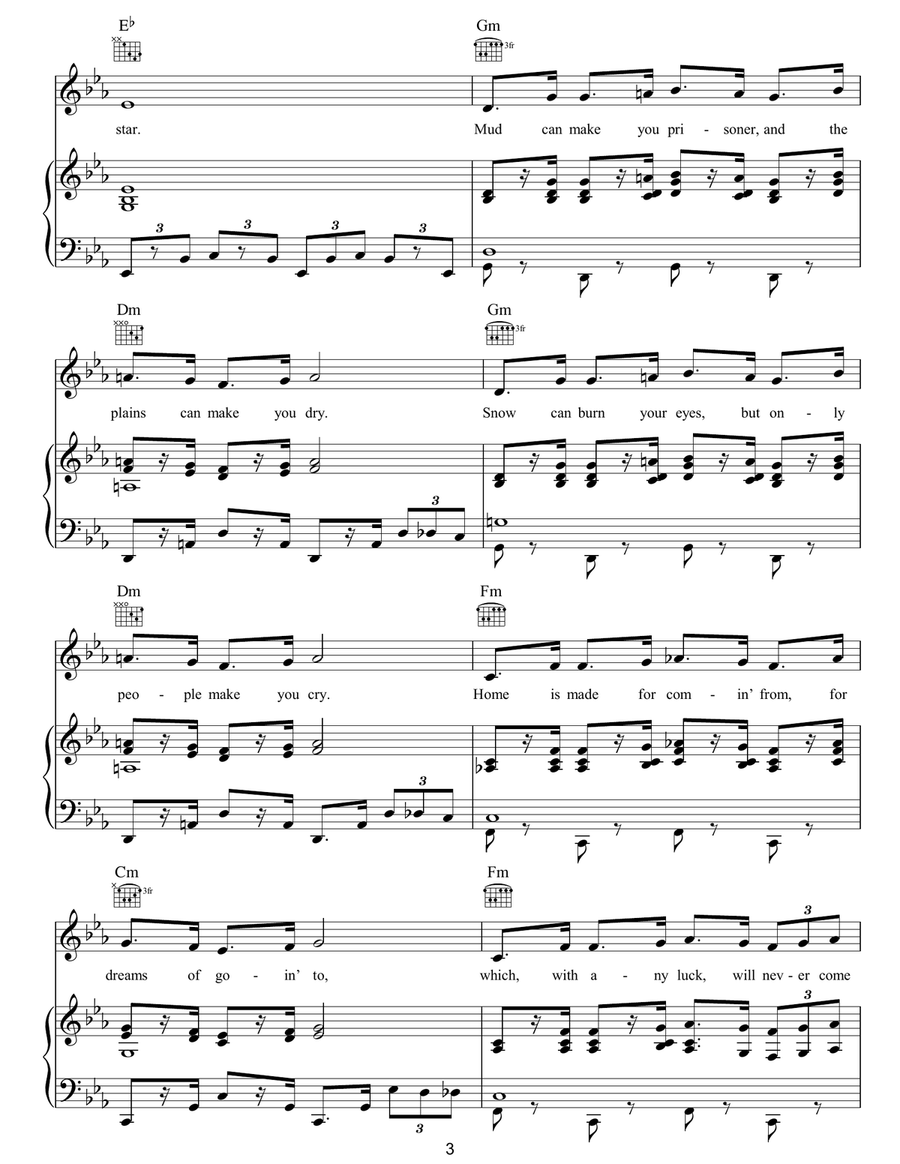 Wand'rin' Star (from Paint Your Wagon) Guitar scores gallery preview page 3
