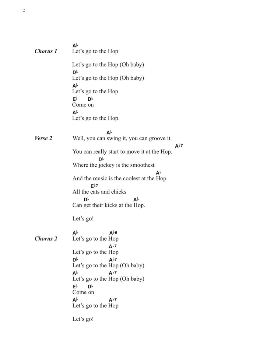 At The Hop At The Hop Acoustic Guitar scores gallery preview page 2