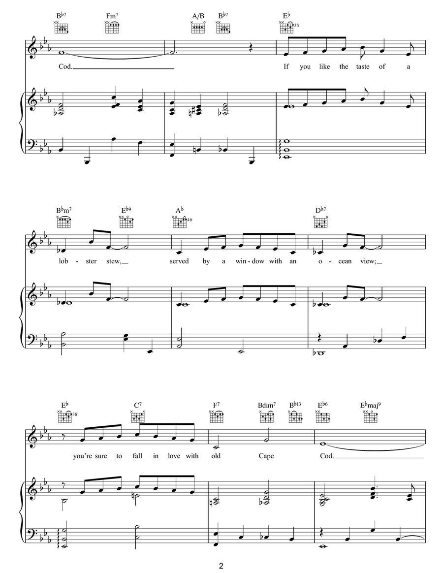 Old Cape Cod Guitar scores gallery preview page 2